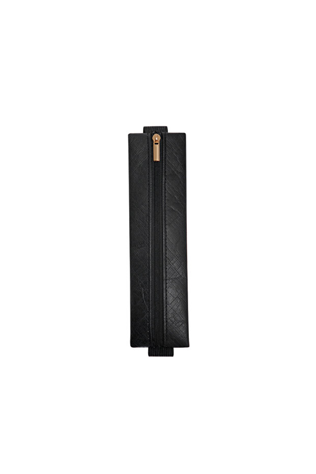1Pc Black Adjustable Elastic Band Pen Case, Portable Detachable Dupont Paper Pen Sleeve, Waterproof