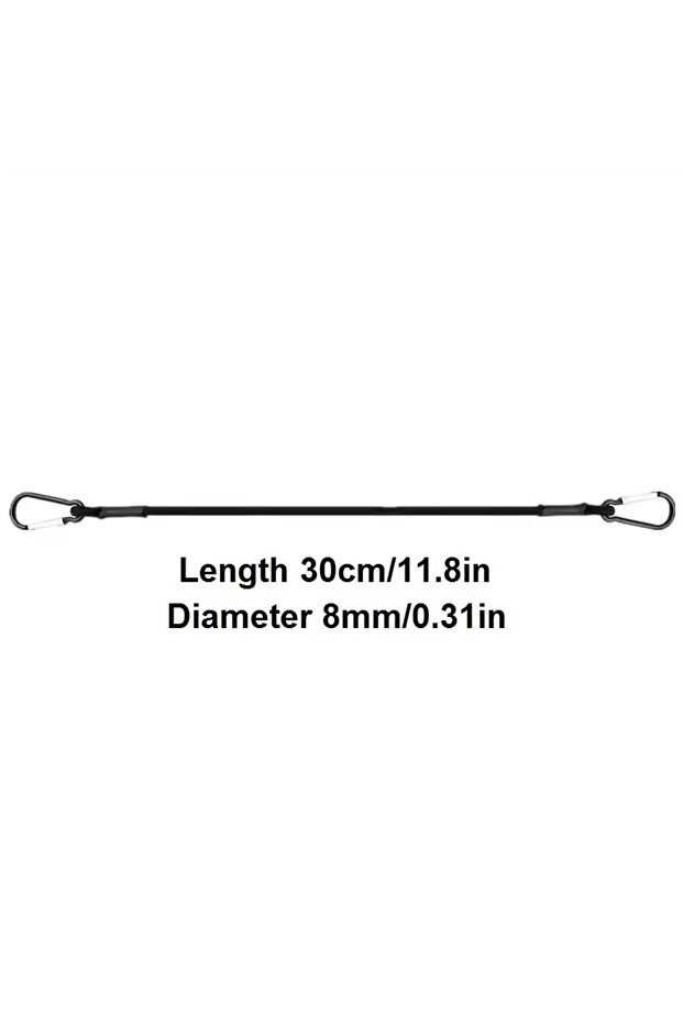 Black 30cm 5 Types of Stretch Elastic Ropes Kayak Tying Ropes Roof Luggage Fixing Ropes Camping and