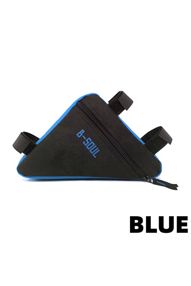 2412-blue Saddle Bag, Cycling Bike, Mountain Bike Bag, Triangle Tool Kit, Upper Pipe, Crossbeam Bag,
