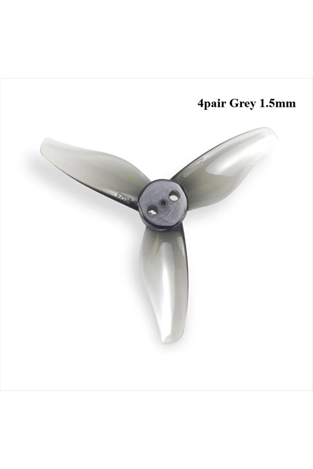 4pair Grey 1.5mm NEW 8pcs GEMFAN Hurricane 2023 2x2.3 2 Inch 3-Paddle PC Propeller with 1mm/1.5mm Ho