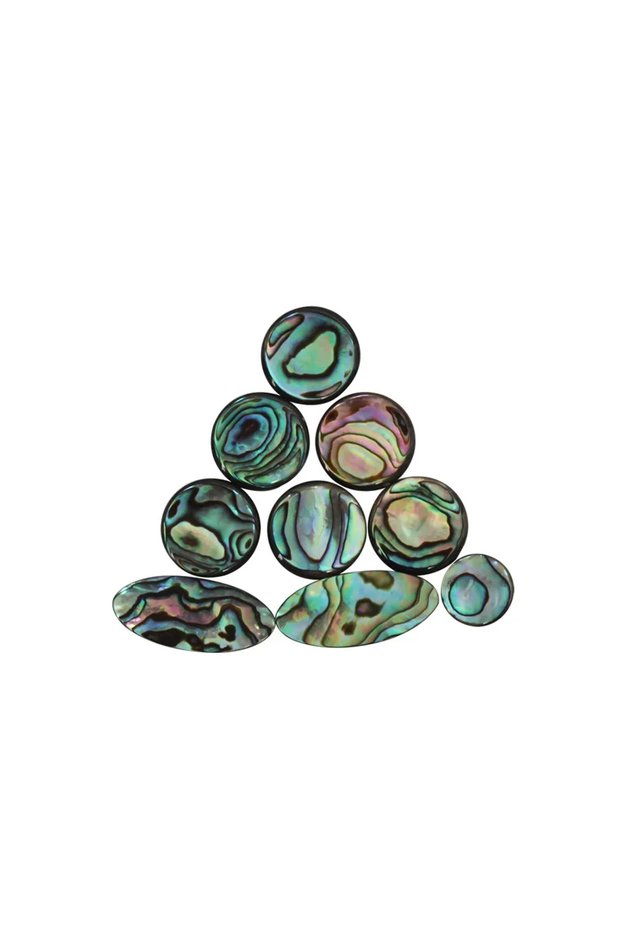Abalone Shell SLADE 9Pcs Saxophone Key Buttons Natural Abalone Shell Key for Alto Tenor Soprano Sax