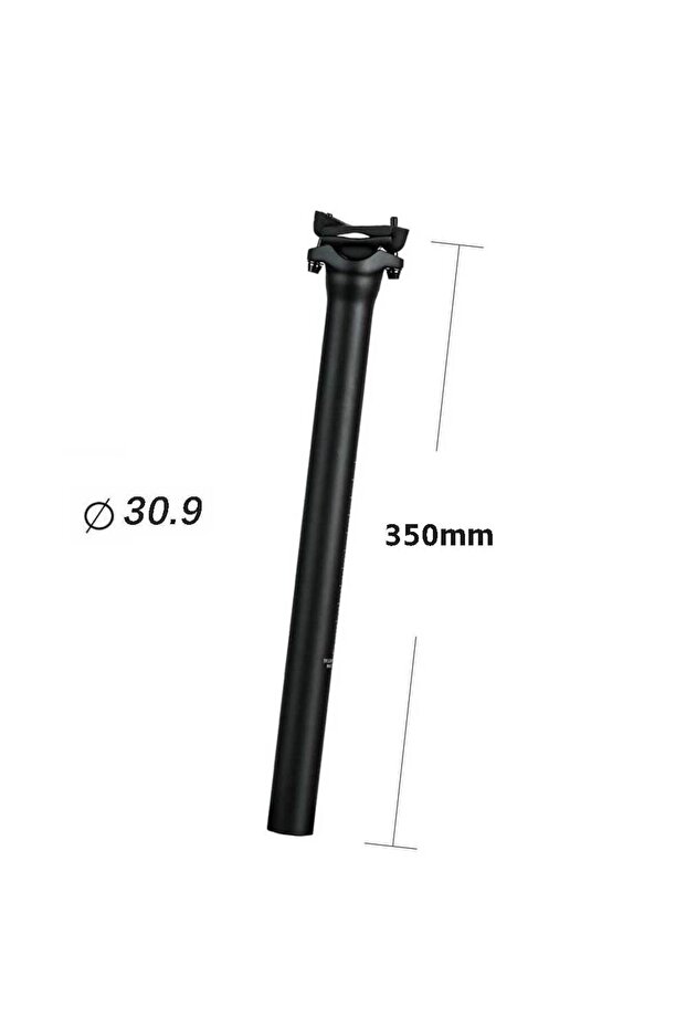 30.9x350mm elitaone Bicycle Seat Post Carbon Lightweight 25.4/27.2/30.9/31.6mm Unidirectional Matte