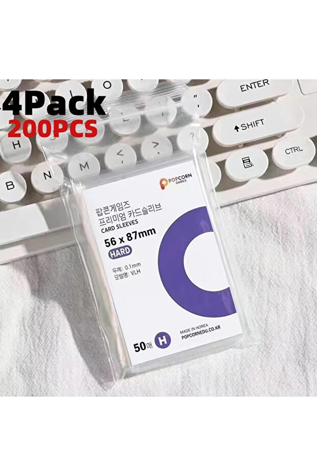 200Pcs - 56x87MM Korea Clear Kpop Photo Card Sleeve Anti-scratch Transparent Protector Bag For Popco