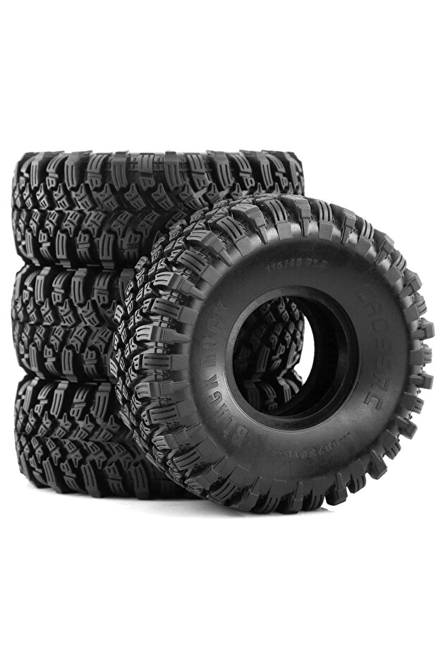 4PCS RS 4pcs 1.9 Inch Tyre 115 * 45mm for 1/10 Rc Crawler Car Trax Trx4 Axial Scx10 Wraith Scx1...