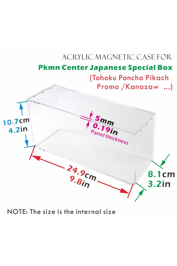 For Japanses Special Acrylic Display Case For Pkmn Center Japanese Special Box For Tohoku Poncho Pik