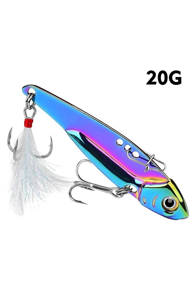 20g Metal VIB All Water Layer Long Throw 20g Colorful Vibration Sequin Artificial 3D Eyes Sharp Trib