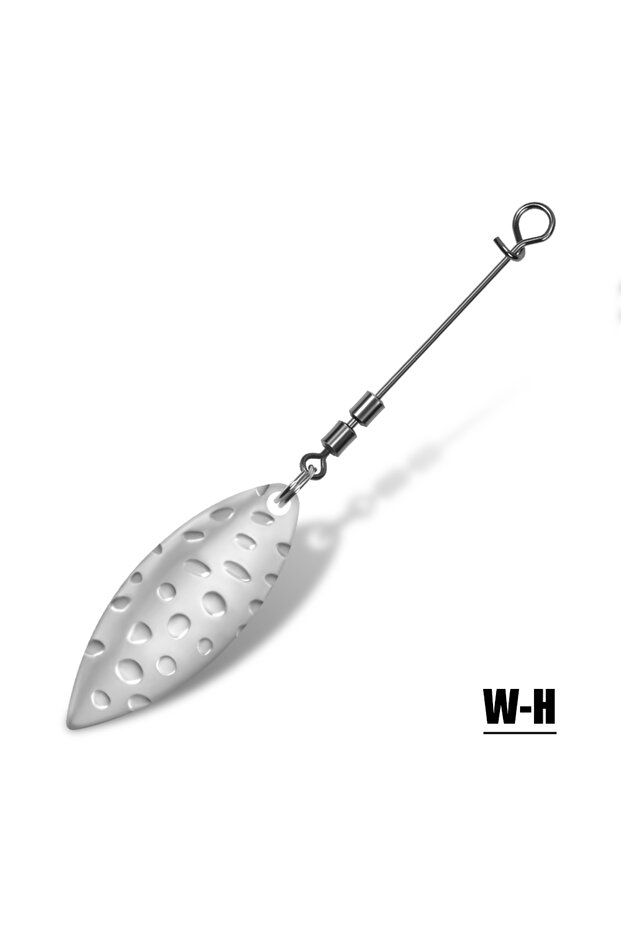 W-H Rosewood Brass Sliver Willow Colorado Spinner Blade With Swivel For Offset Hook Hard Bait Spoons