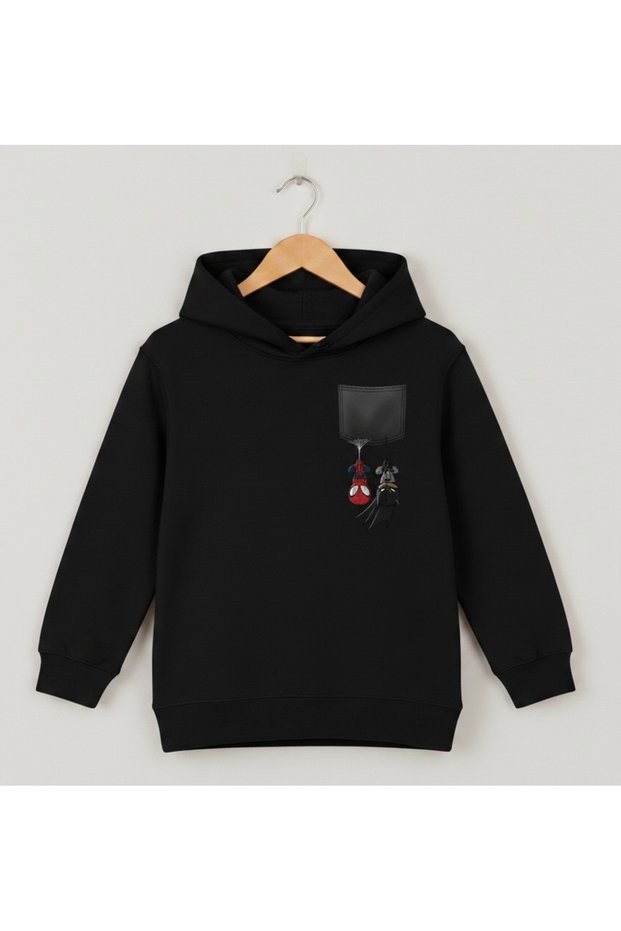 Unisex 100% Cotton Printed Kids Hooded Sweatshirt