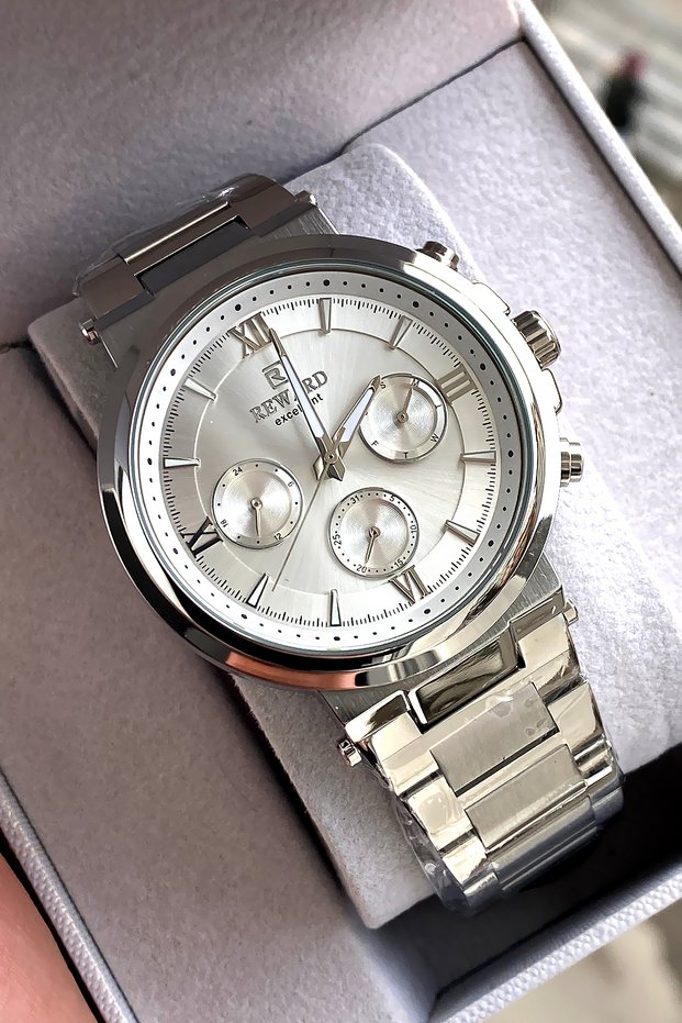 Original 2 Year Warranty Men's Wristwatch Steel Band Boxed