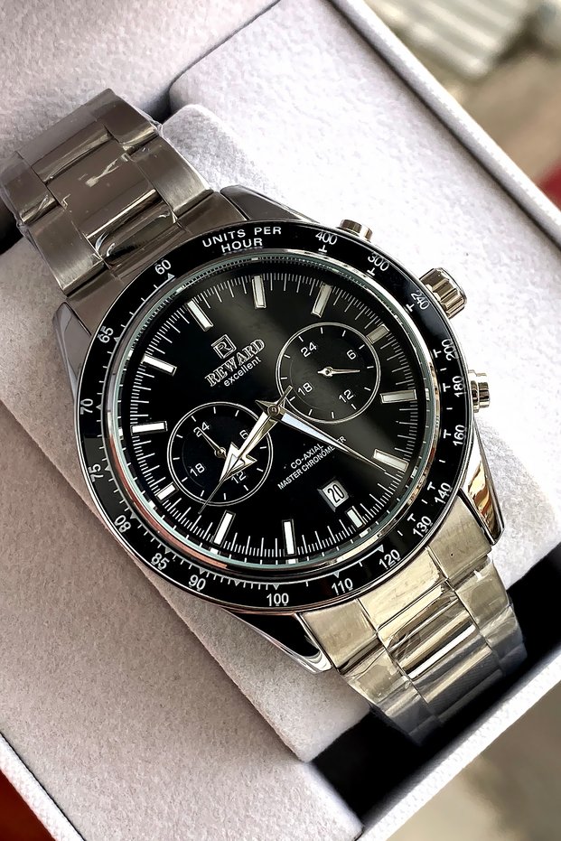 Original 2 Year Warranty Men's Wristwatch Steel Band Boxed