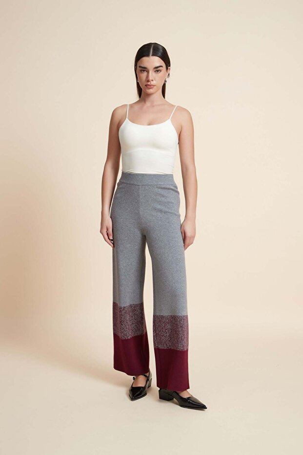 بنطال طويل بلون موحد - 6