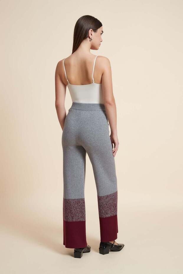 بنطال طويل بلون موحد - 7