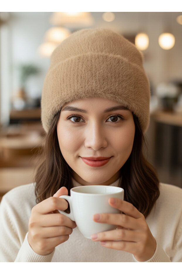 Women's Furry Soft Plush Beanie