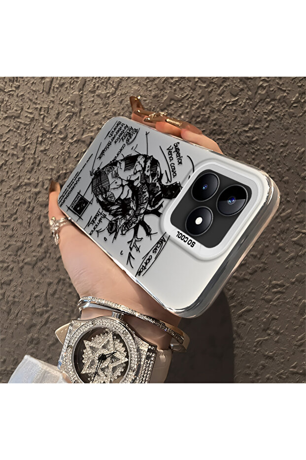 حافظة مضادة للسقوط من السيليكون المتوافقة مع هاتف Realme Note 50، ذات نمط إبداعي - 3