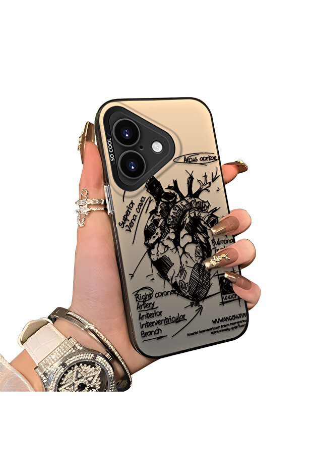 حافظة مضادة للسقوط من السيليكون المتوافقة مع هاتف iPhone 16، ذات نمط إبداعي - 1