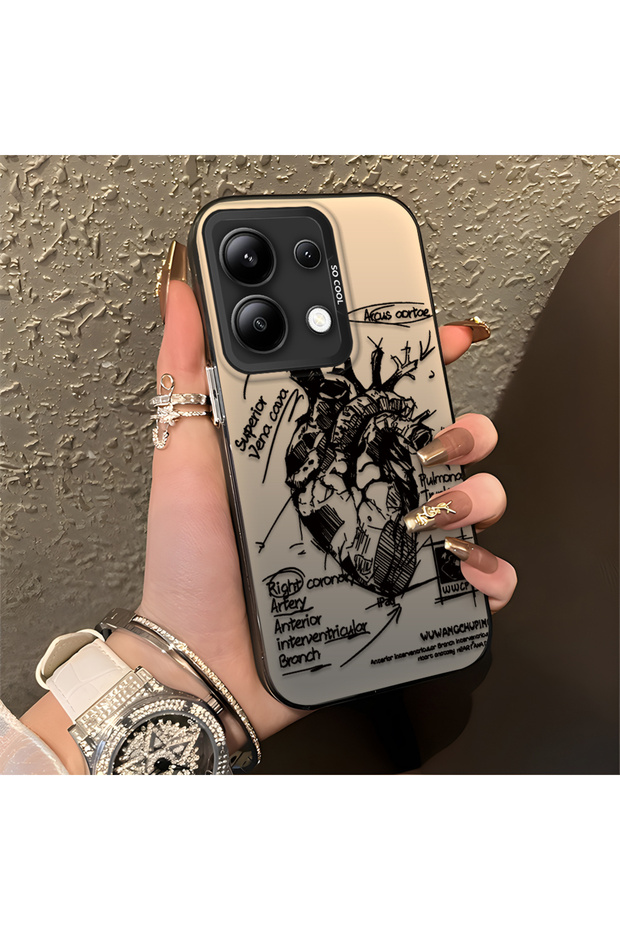 حافظة Xiaomi Redmi Note 13 متوافقة مع الحافة السيليكونية الصلبة والمضادة للسقوط، نمط إبداعي - 5