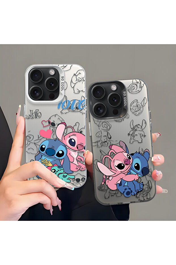 غطاء سيليكون متوافق مع آيفون 16 برو بحواف صلبة ومضاد للسقوط مع نمط مطرز - 8