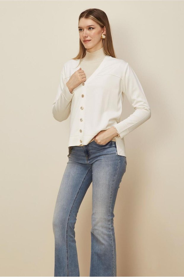 Buttoned Knitwear Cardigan 45895