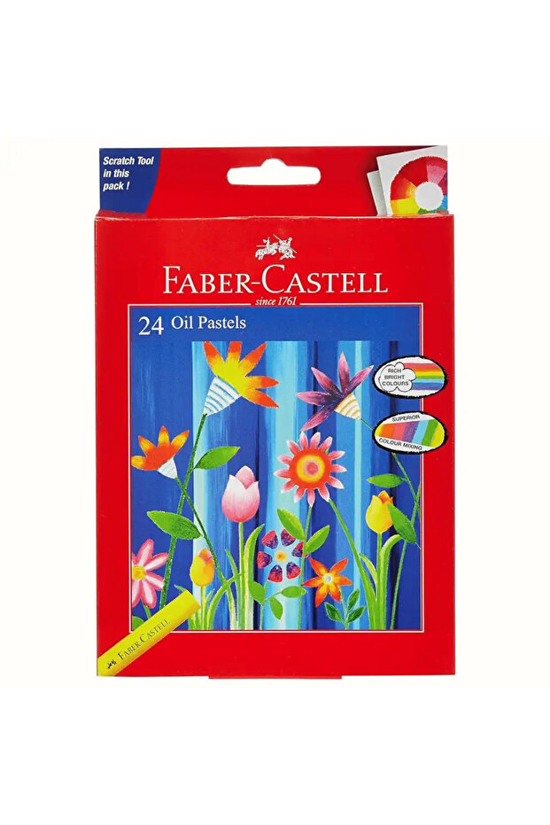 Castell Oil Pastels Colors Round Multi-Color- 24pcs