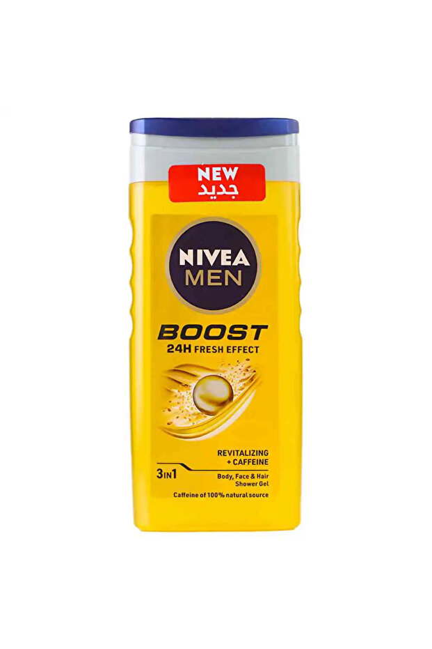 Men Boost 3 in 1 Shower Gel For Body, Face & Hair With- 250ml