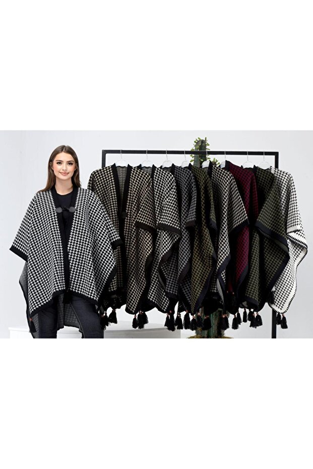 Çelik Örgü Triko Panço - 3