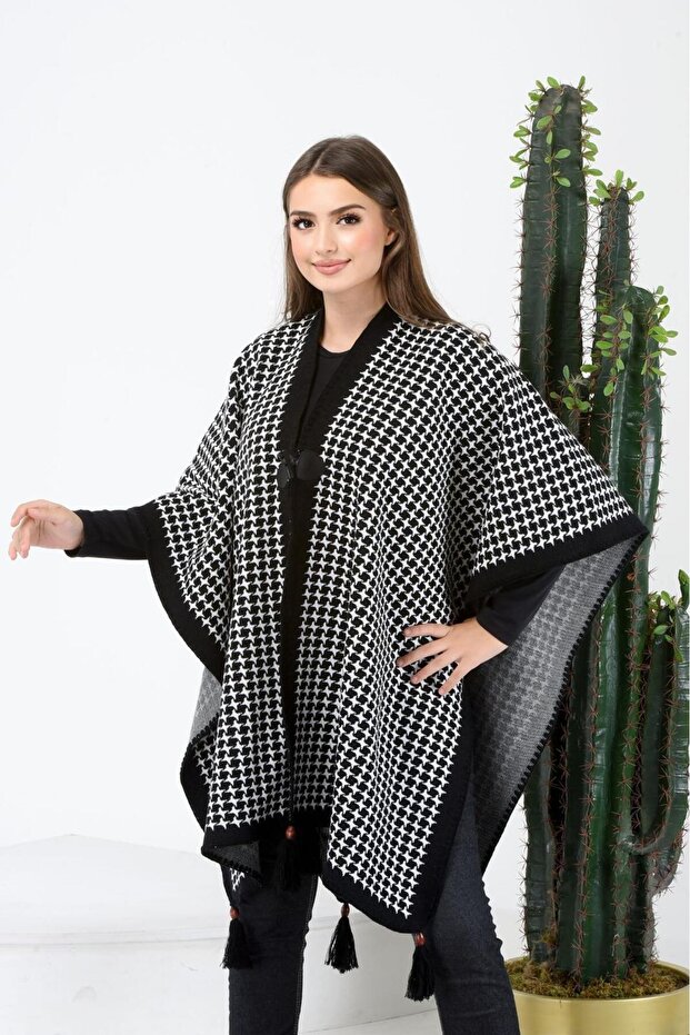 Çelik Örgü Triko Panço - 1