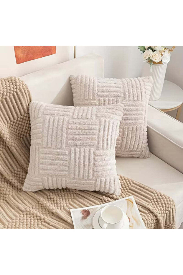 Boho Home Decorative Throw Pillow Covers, 45x 45 Cm Without Pillow Inserts Set of 2Pcs