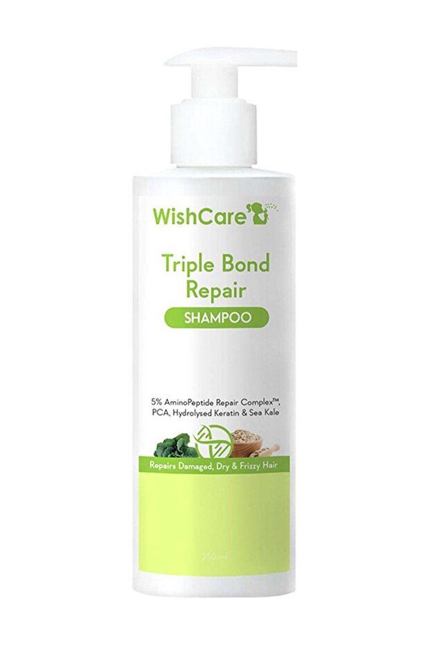 Triple Bond Repair Shampoo for Dry & Frizzy Hair - 5% AminoPeptide Complex & PCA - Repairs