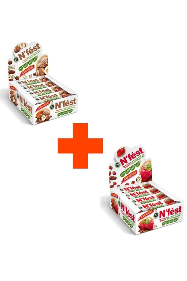 Fruit bar opportunity pack - strawberry and hazelnut fruit bar 2 boxes