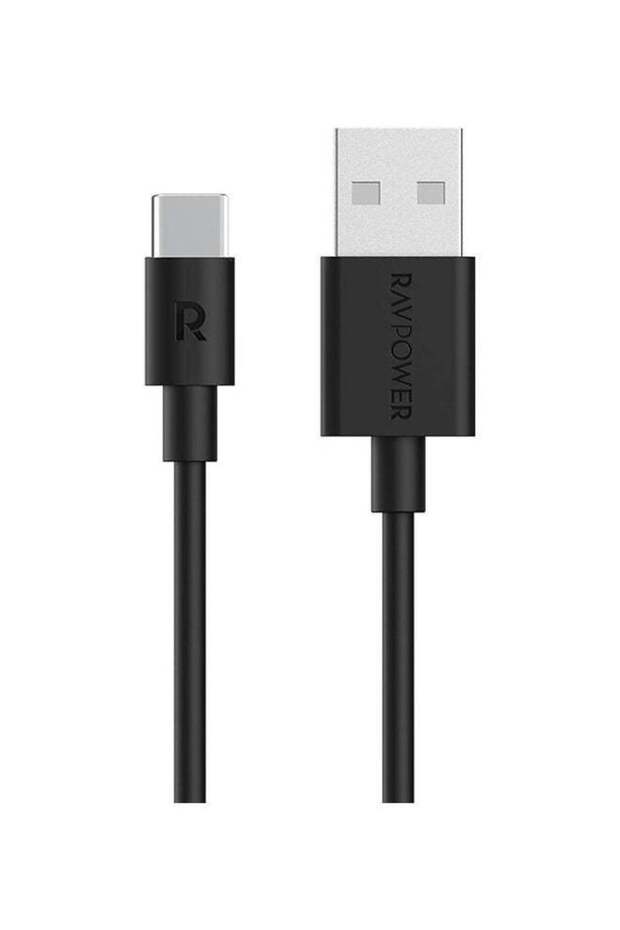 كابل راف باور USB إلى Type-C بطول متر واحد - أسود