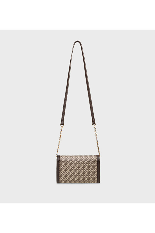 Monogram Patterned Flap Crossbody Bag - 4
