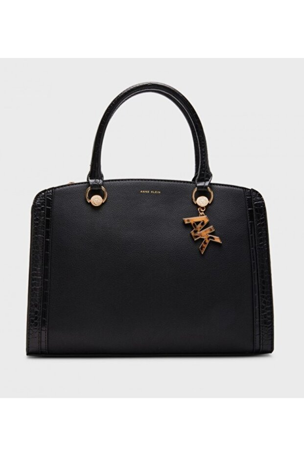 Textured Satchel Bag
