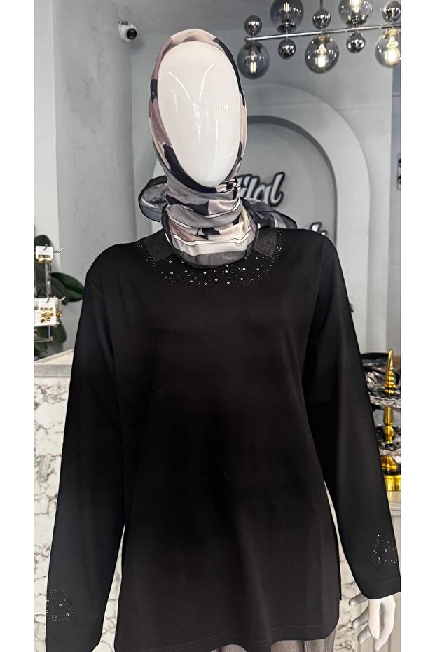 YAKA DETAYLI BLUZ - 1