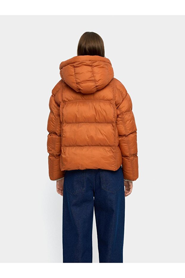 Çıkarılabilir Kapüşonlu Kapitone Ceket - 4