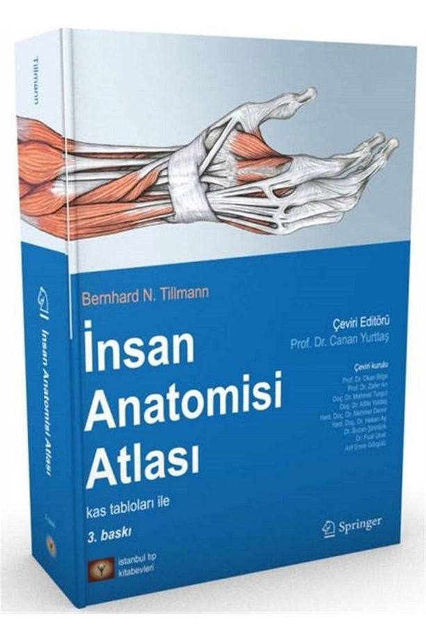 Tillmann İnsan Anatomisi Atlası Kas Tablosu ile - 1