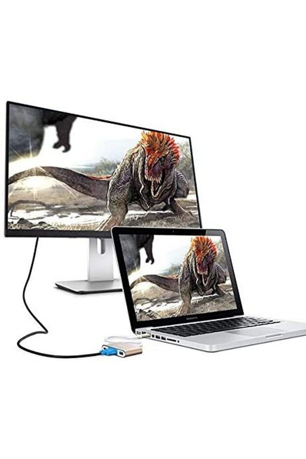 SL-USB-C66 Type-C to VGA+usb3.0+pd Kablo - 3