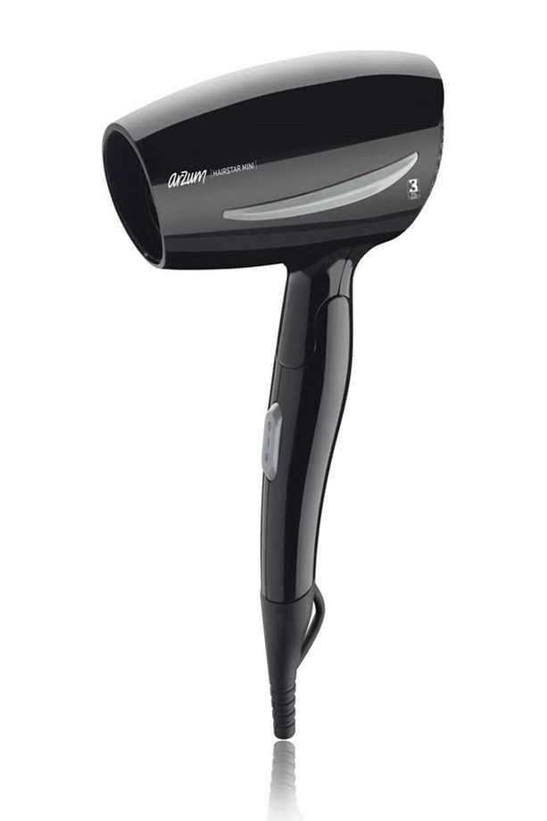 Ar578 Hairstar Mini Katlanabilir Saç Kurutma Makinesi, Siyah - 1