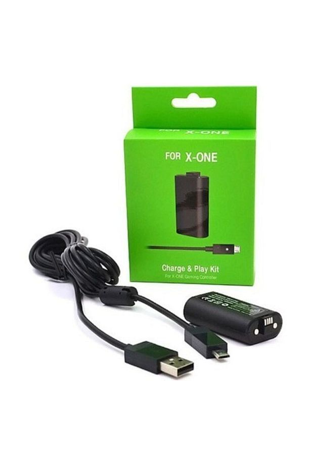 Microsoft Xbox One (s) Gamepad Şarj Kit Şarjlı Batarya Usb - 1