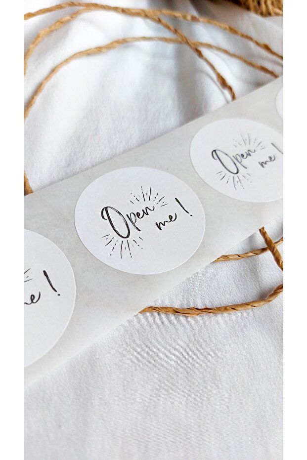 Adhesive Sticker - Open Me (4 CM) 48 Pieces