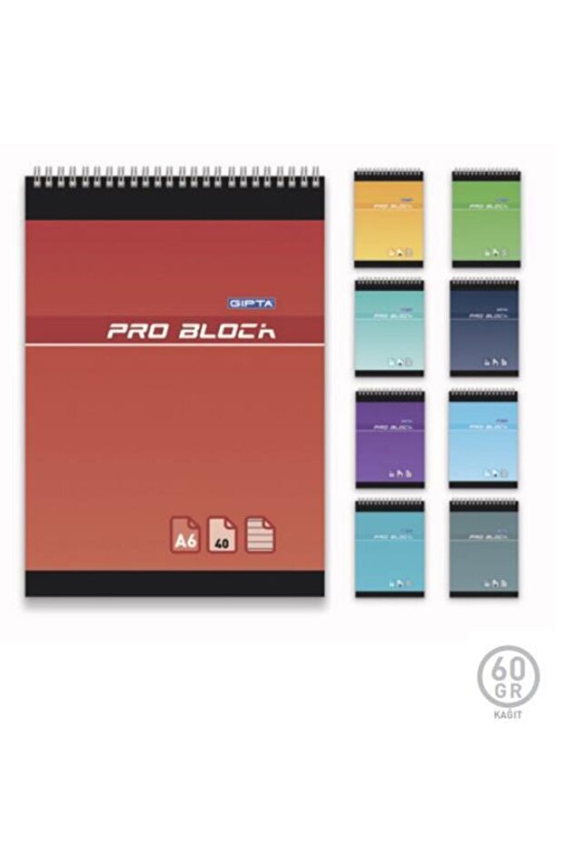 1663 Pro Block Sp.karton Kap.blok.a6-40 Yp.kare - 1