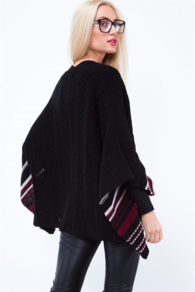 Örgülü Triko Hırka - 4