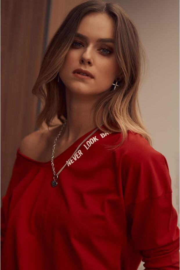 V Yaka Basic Bluz - 6