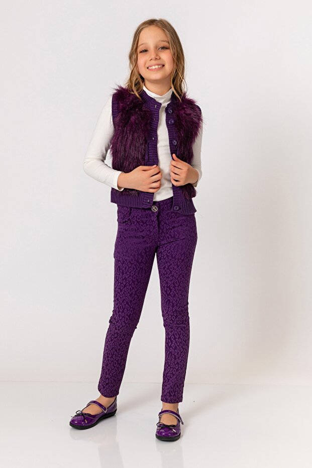 Devojčice ljubičaste pantalone - 4