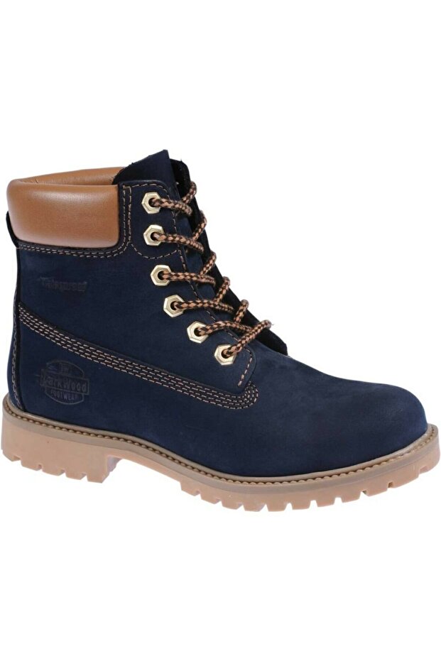3507 Navy Blue Genuine Nubuck Leather Unisex Waterproof Boots