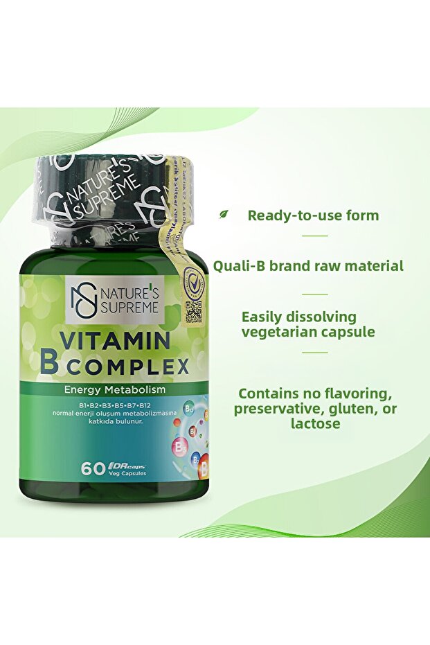 Vitamin B Complex - 60 Capsules - 2