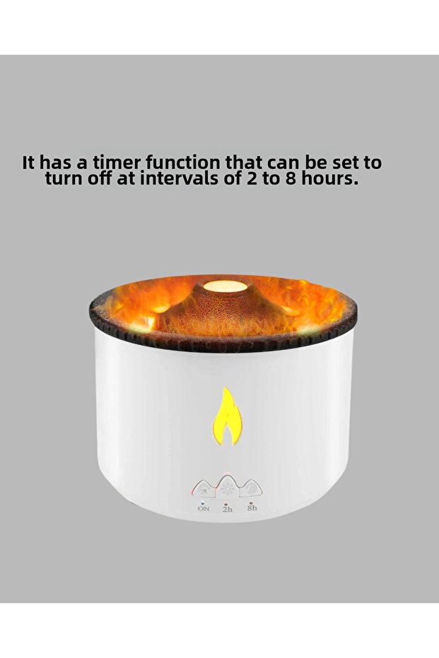 Volcano effect aroma diffuser - silent operation, automatic shut-off and led light - 4