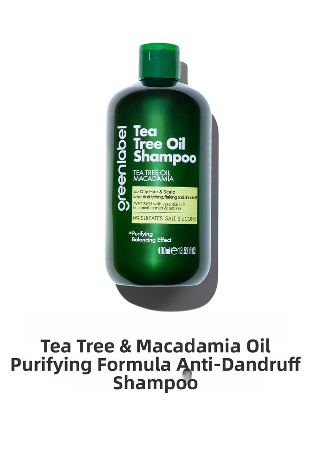 Tea Tree and Macadamia Extract Salt-Free, Paraben-Free, Sulfate-Free and Silicone-Free Anti-Hair Loss Shampoo 400 ml
