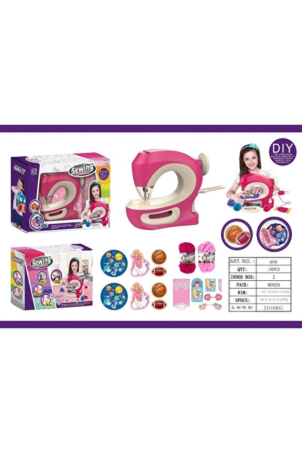 Really Needlework Sewing Machine Full Set Educational Sewing Play Set for Kids