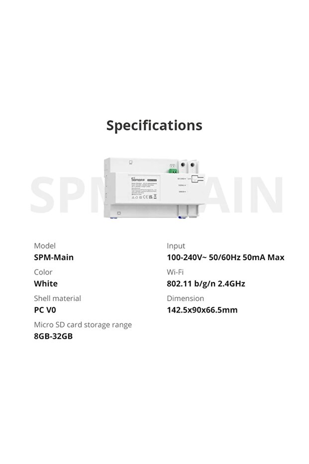 عداد الطاقة الذكي القابل للتكديس (SPM-4Relay) - 13