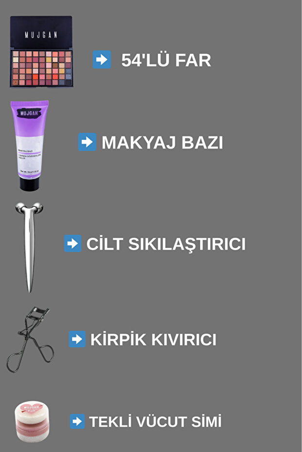 Ekonomik 30 Parça Makyaj Seti Esmer Ten - 4